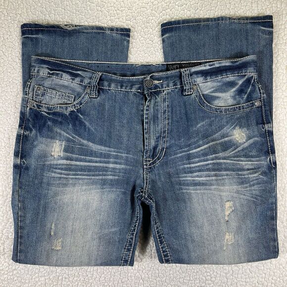 TK Axel Jeans Men’s Size 38x30 Blue Walcott Vintage Boot Cut Western Cowboy